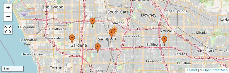 Related schools map