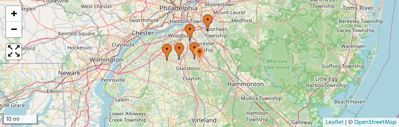 Related schools map