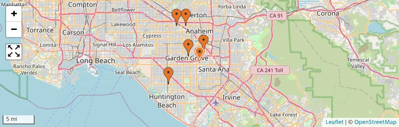 Related schools map