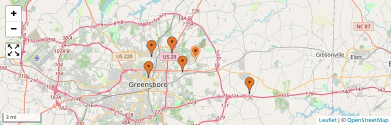 Related schools map