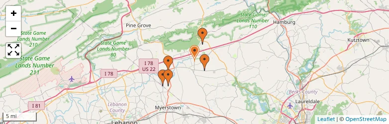 Related schools map