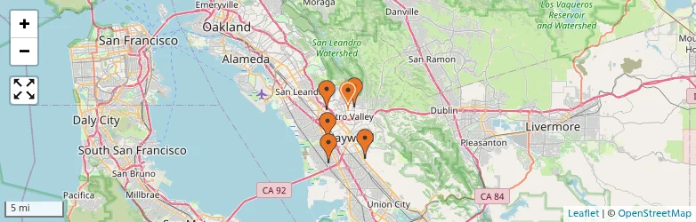 Related schools map