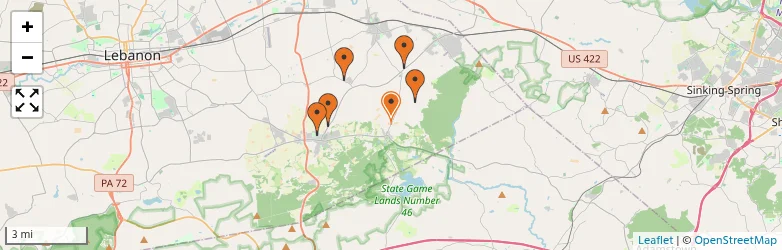 Related schools map