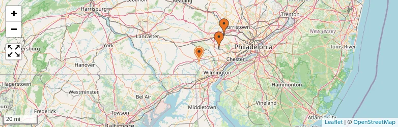 Related schools map