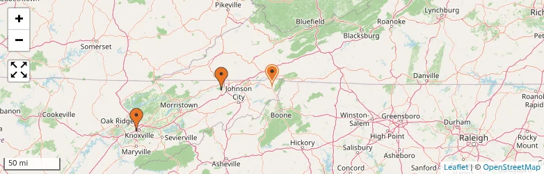 Related schools map