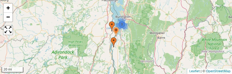 Related schools map