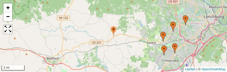 Related schools map