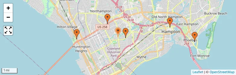 Related schools map