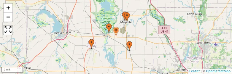 Related schools map