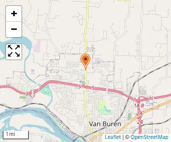 Map of Van Buren Christian Academy