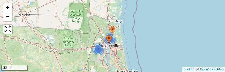 Related schools map