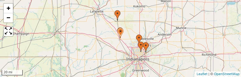 Related schools map