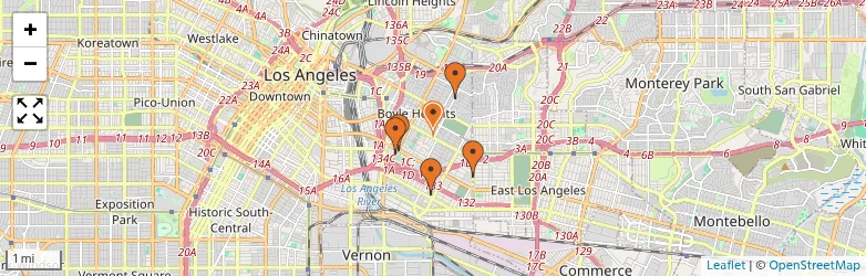 Related schools map