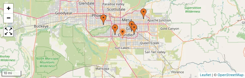 Related schools map