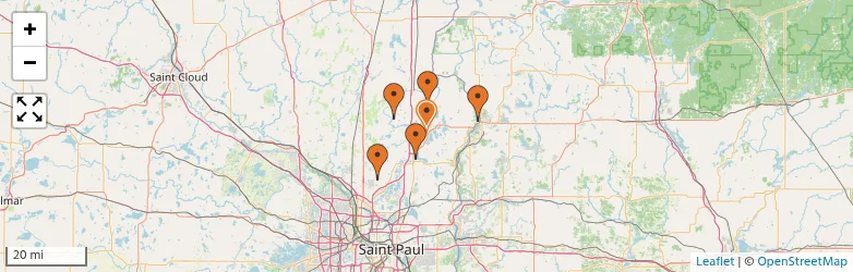 Related schools map