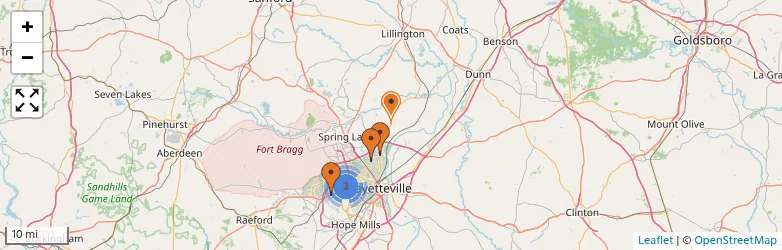 Related schools map