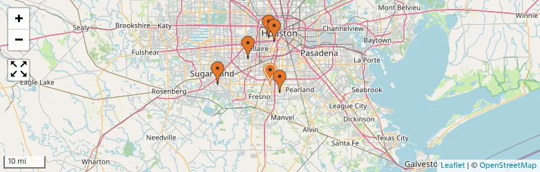 Related schools map