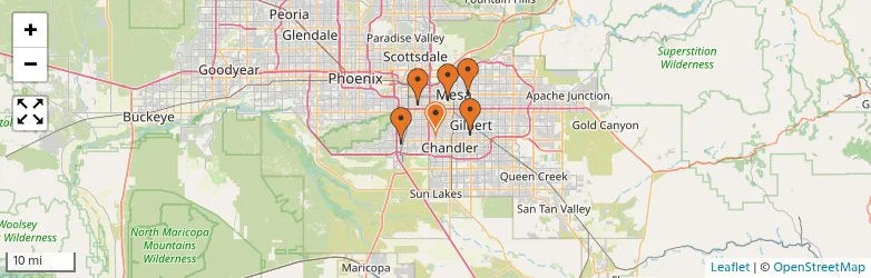 Related schools map