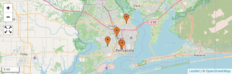 Related schools map