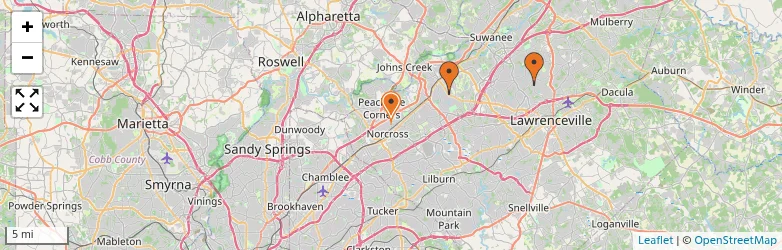 Related schools map