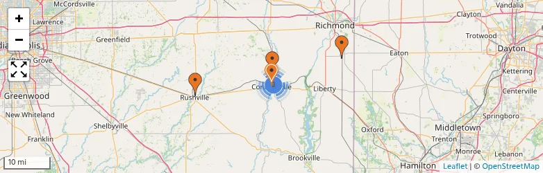 Related schools map
