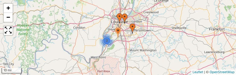 Related schools map