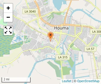Map of Houma Christian School
