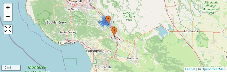 Related schools map