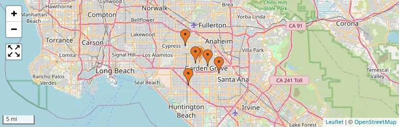 Related schools map