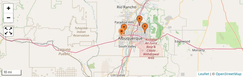 Related schools map
