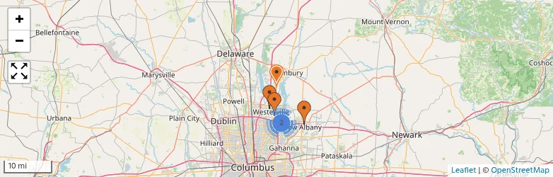 Related schools map