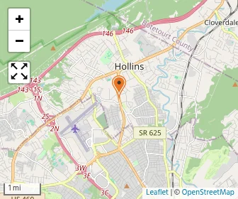 Map of Roanoke Valley Christian Schools