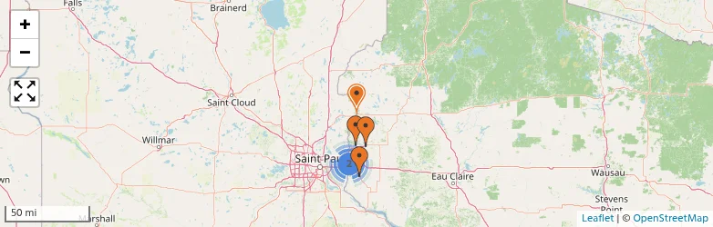 Related schools map