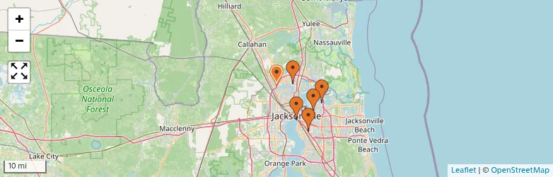 Related schools map