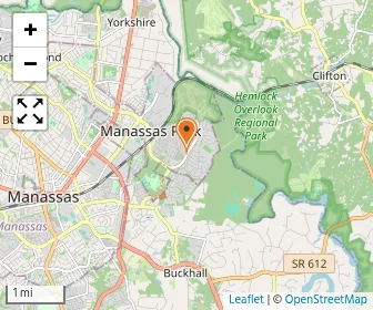Map of Manassas Christian School