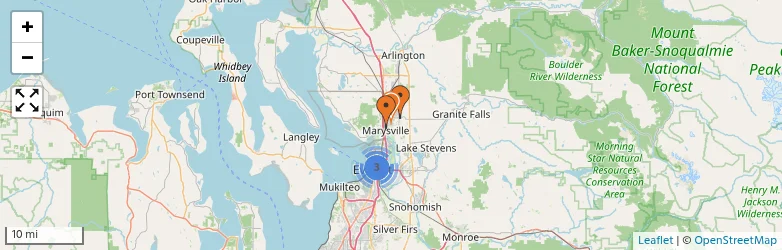 Related schools map