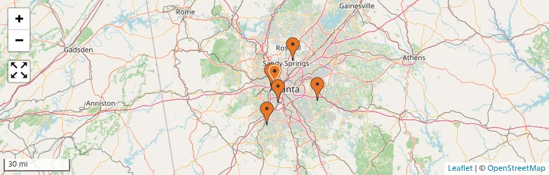 Related schools map