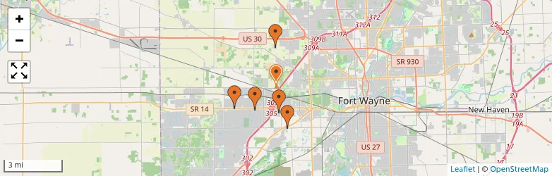 Related schools map