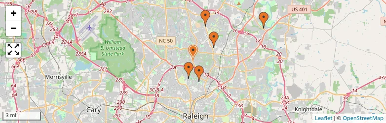 Related schools map