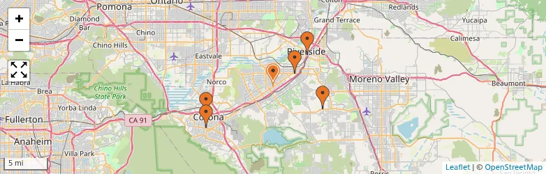 Related schools map