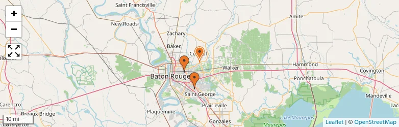 Related schools map