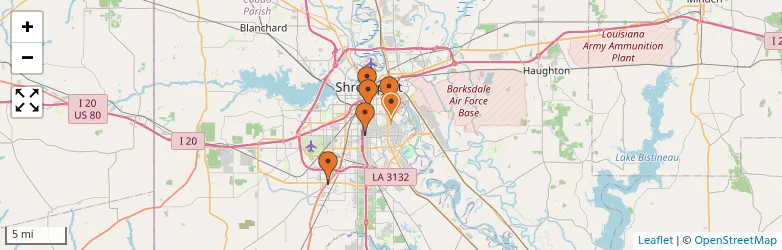 Related schools map