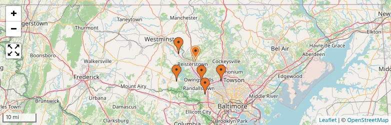 Related schools map