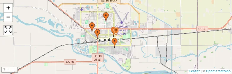 Related schools map
