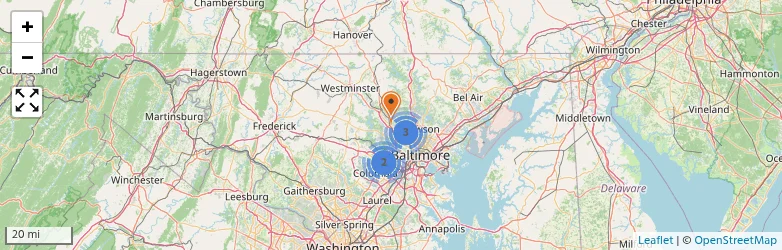 Related schools map