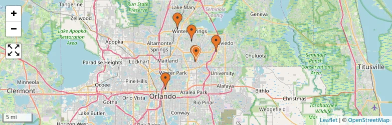 Related schools map