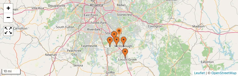 Related schools map