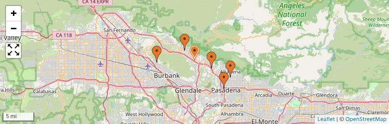 Related schools map