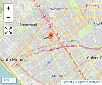 Map of Brawerman West Elementary Of Wilshire Blvd Temple