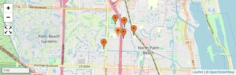 Related schools map
